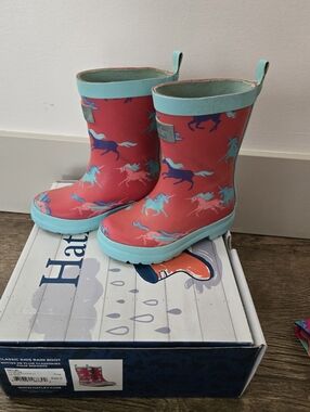 Hatley Unicorn Rain Boots Toddler Size 7 Girls Rubber Boots
